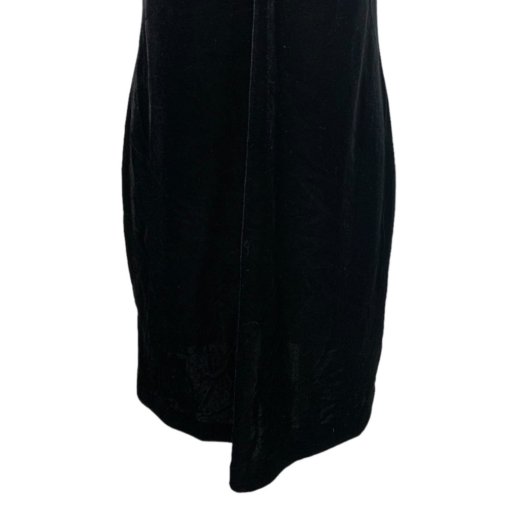 Vintage Stella Velvet Sleeveless Mini Dress Size Medium - Picture 4 of 9